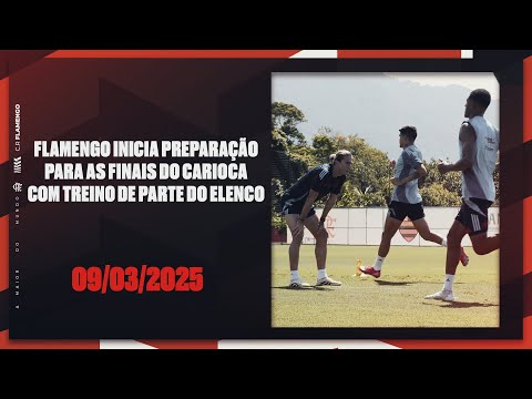 Flamengo inicia preparação para as finais do Carioca com treino de parte do elenco