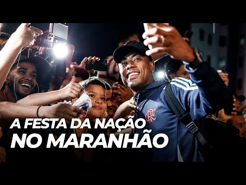 NAÇÃO FAZ A FESTA NA CHEGADA DO FLAMENGO AO MARANHÃO