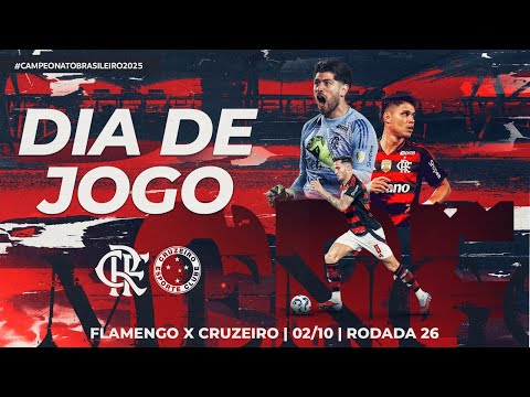 🔴 AO VIVO: FLAMENGO X CRUZEIRO | PRÉ-JOGO + NARRAÇÃO | BRASILEIRÃO (02/10/25)