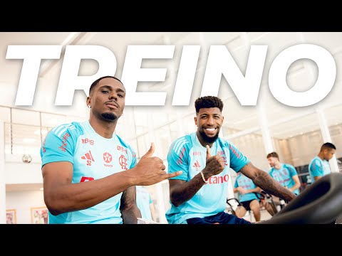 APÓS VITÓRIA NO CLÁSSICO, FLAMENGO TREINA NO NINHO DO URUBU