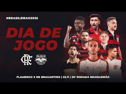 🔴 AO VIVO: FLAMENGO x BRAGANTINO | PRÉ-JOGO + NARRAÇÃO | BRASILEIRÃO (22/11/25)
