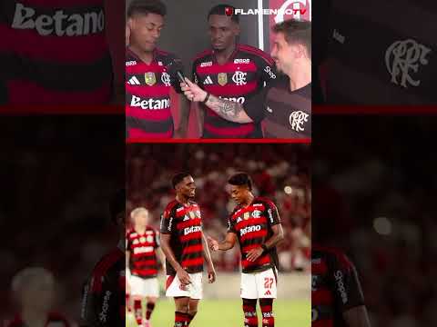 ENTREVISTA PÓS-JOGO COM BRUNO HENRIQUE E EVERTTON ARAÚJO! 🔴⚫ #flamengo #flamengotv #posjogo