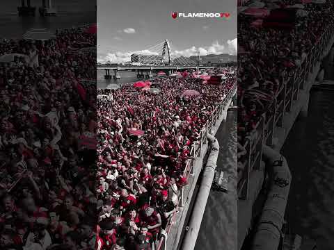 UM MAR DE GENTE VERMELHO E PRETO ❤🖤 #aerofla #flamengo #flamengotv
